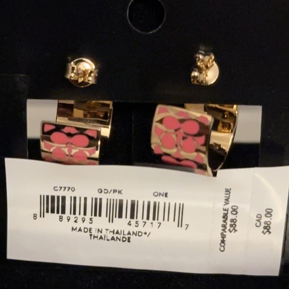 Coach Huggie Earring and Bracelet Set - Picture 3 of 5
